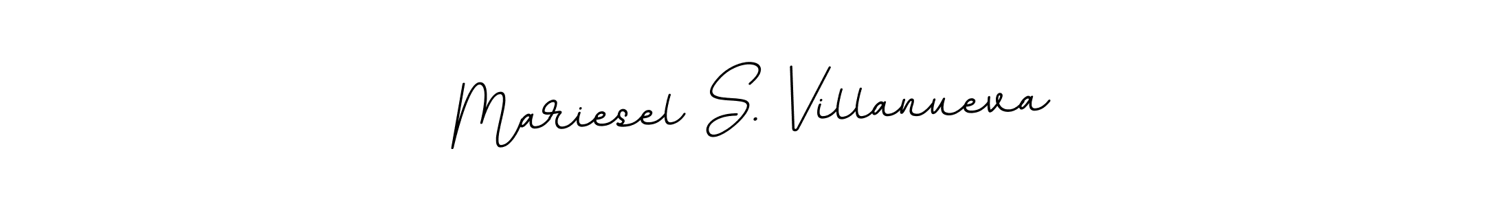 if you are searching for the best signature style for your name Mariesel S. Villanueva. so please give up your signature search. here we have designed multiple signature styles  using BallpointsItalic-DORy9. Mariesel S. Villanueva signature style 11 images and pictures png