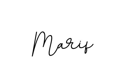 How to make Marif name signature. Use BallpointsItalic-DORy9 style for creating short signs online. This is the latest handwritten sign. Marif signature style 11 images and pictures png