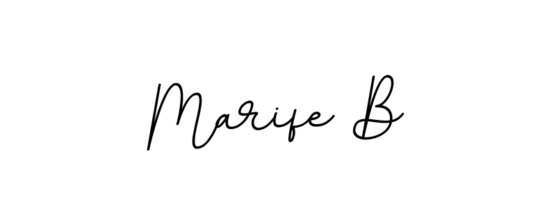 You can use this online signature creator to create a handwritten signature for the name Marife B. This is the best online autograph maker. Marife B signature style 11 images and pictures png