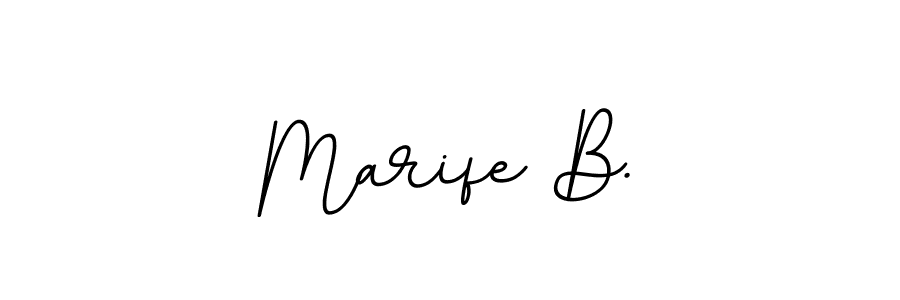 Marife B. stylish signature style. Best Handwritten Sign (BallpointsItalic-DORy9) for my name. Handwritten Signature Collection Ideas for my name Marife B.. Marife B. signature style 11 images and pictures png