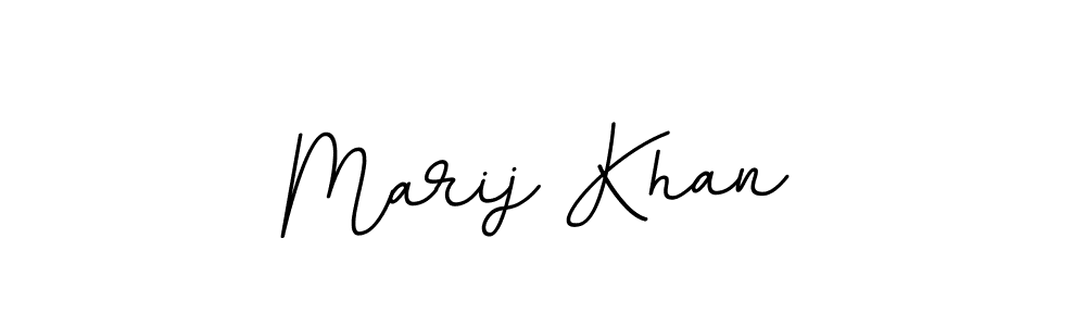 Design your own signature with our free online signature maker. With this signature software, you can create a handwritten (BallpointsItalic-DORy9) signature for name Marij Khan. Marij Khan signature style 11 images and pictures png
