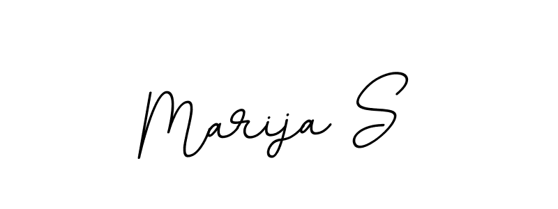 Use a signature maker to create a handwritten signature online. With this signature software, you can design (BallpointsItalic-DORy9) your own signature for name Marija S. Marija S signature style 11 images and pictures png