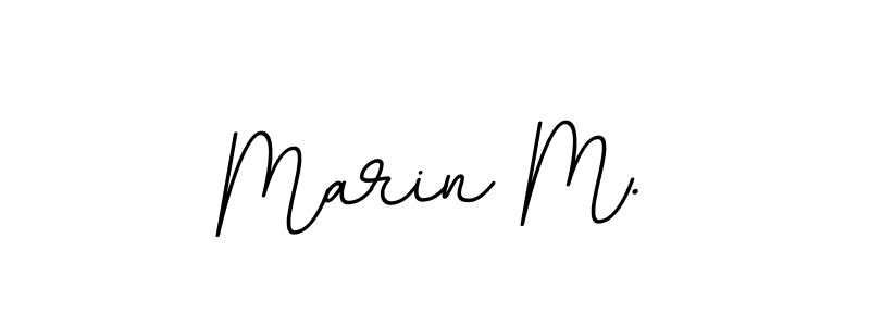 Also You can easily find your signature by using the search form. We will create Marin M. name handwritten signature images for you free of cost using BallpointsItalic-DORy9 sign style. Marin M. signature style 11 images and pictures png