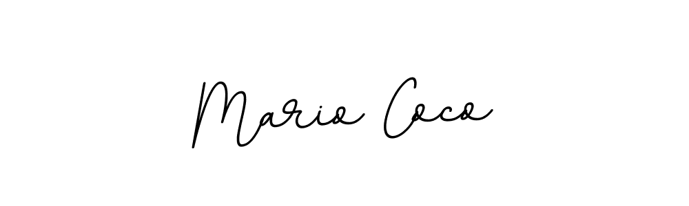 Make a beautiful signature design for name Mario Coco. With this signature (BallpointsItalic-DORy9) style, you can create a handwritten signature for free. Mario Coco signature style 11 images and pictures png