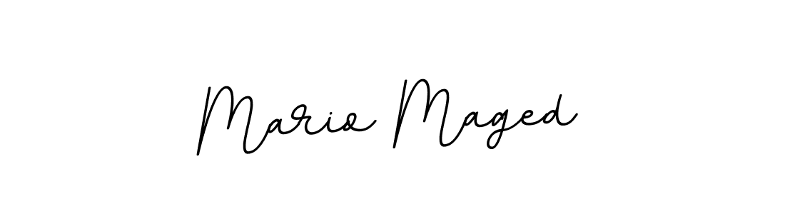 Mario Maged stylish signature style. Best Handwritten Sign (BallpointsItalic-DORy9) for my name. Handwritten Signature Collection Ideas for my name Mario Maged. Mario Maged signature style 11 images and pictures png