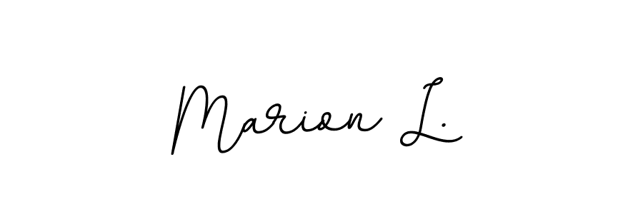 if you are searching for the best signature style for your name Marion L.. so please give up your signature search. here we have designed multiple signature styles  using BallpointsItalic-DORy9. Marion L. signature style 11 images and pictures png