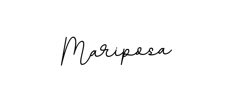 Design your own signature with our free online signature maker. With this signature software, you can create a handwritten (BallpointsItalic-DORy9) signature for name Mariposa. Mariposa signature style 11 images and pictures png