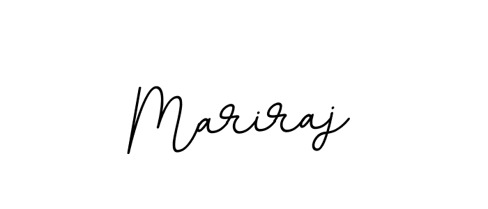 Design your own signature with our free online signature maker. With this signature software, you can create a handwritten (BallpointsItalic-DORy9) signature for name Mariraj. Mariraj signature style 11 images and pictures png