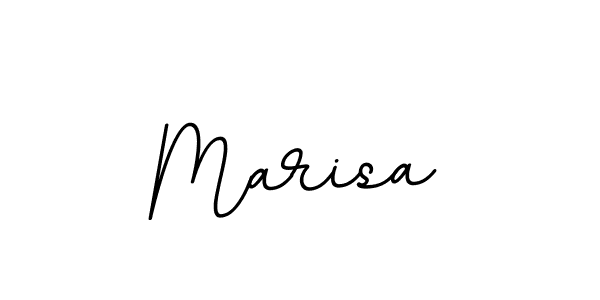 Use a signature maker to create a handwritten signature online. With this signature software, you can design (BallpointsItalic-DORy9) your own signature for name Marisa. Marisa signature style 11 images and pictures png