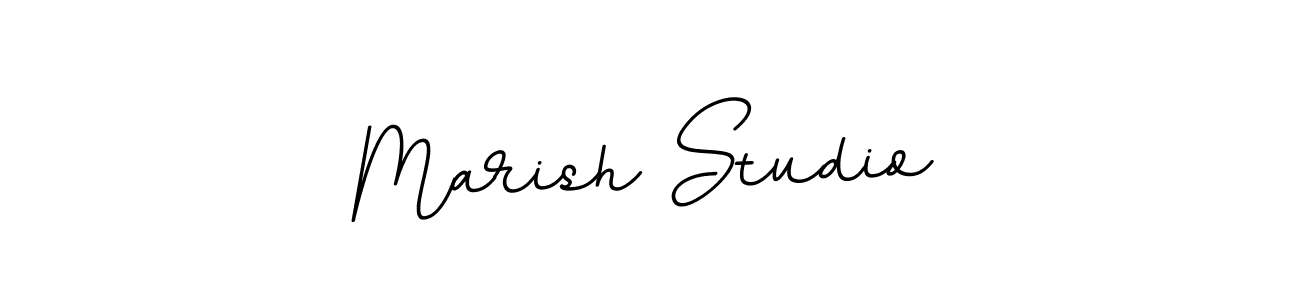 Design your own signature with our free online signature maker. With this signature software, you can create a handwritten (BallpointsItalic-DORy9) signature for name Marish Studio. Marish Studio signature style 11 images and pictures png