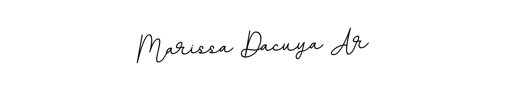 BallpointsItalic-DORy9 is a professional signature style that is perfect for those who want to add a touch of class to their signature. It is also a great choice for those who want to make their signature more unique. Get Marissa Dacuya Ar name to fancy signature for free. Marissa Dacuya Ar signature style 11 images and pictures png