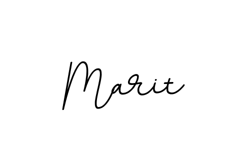 Design your own signature with our free online signature maker. With this signature software, you can create a handwritten (BallpointsItalic-DORy9) signature for name Marit. Marit signature style 11 images and pictures png