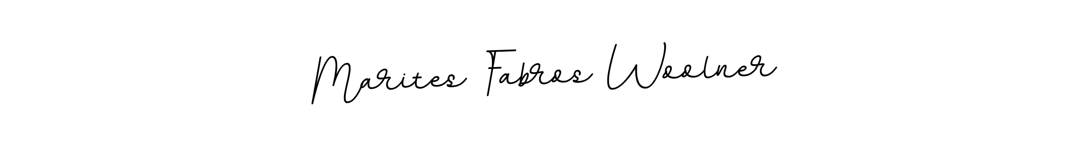 Make a beautiful signature design for name Marites Fabros Woolner. With this signature (BallpointsItalic-DORy9) style, you can create a handwritten signature for free. Marites Fabros Woolner signature style 11 images and pictures png
