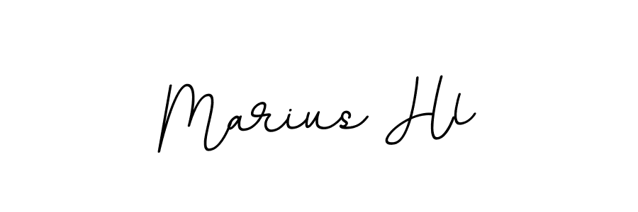 Marius Hl stylish signature style. Best Handwritten Sign (BallpointsItalic-DORy9) for my name. Handwritten Signature Collection Ideas for my name Marius Hl. Marius Hl signature style 11 images and pictures png