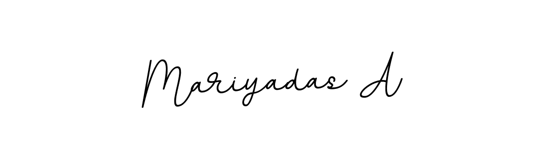 Create a beautiful signature design for name Mariyadas A. With this signature (BallpointsItalic-DORy9) fonts, you can make a handwritten signature for free. Mariyadas A signature style 11 images and pictures png