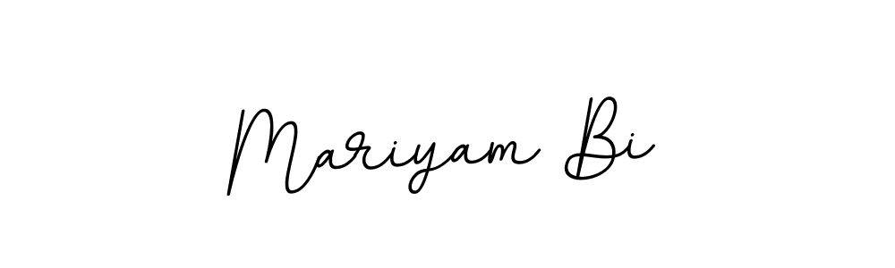 It looks lik you need a new signature style for name Mariyam Bi. Design unique handwritten (BallpointsItalic-DORy9) signature with our free signature maker in just a few clicks. Mariyam Bi signature style 11 images and pictures png