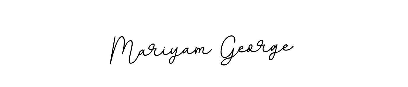 Design your own signature with our free online signature maker. With this signature software, you can create a handwritten (BallpointsItalic-DORy9) signature for name Mariyam George. Mariyam George signature style 11 images and pictures png