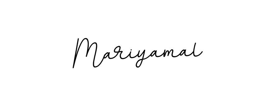 if you are searching for the best signature style for your name Mariyamal. so please give up your signature search. here we have designed multiple signature styles  using BallpointsItalic-DORy9. Mariyamal signature style 11 images and pictures png