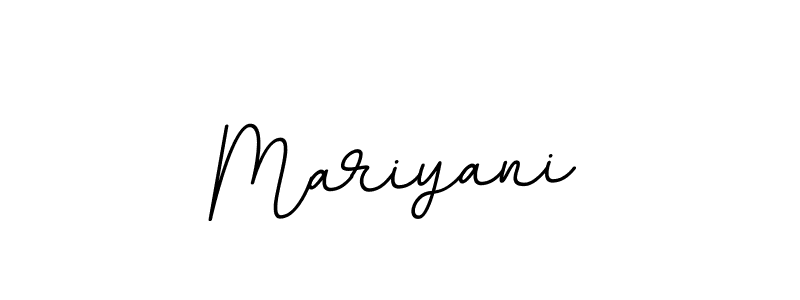 Similarly BallpointsItalic-DORy9 is the best handwritten signature design. Signature creator online .You can use it as an online autograph creator for name Mariyani. Mariyani signature style 11 images and pictures png