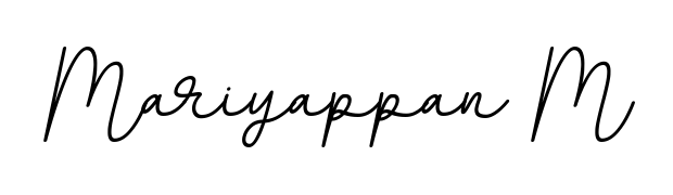 Discover the perfect balance of readability and style for Mariyappan M with BallpointsItalic-DORy9 font. Create your dream signature today. Mariyappan M signature style 11 images and pictures png