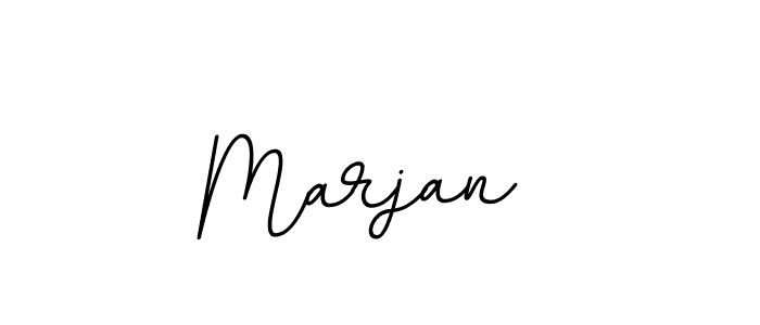 Design your own signature with our free online signature maker. With this signature software, you can create a handwritten (BallpointsItalic-DORy9) signature for name Marjan . Marjan  signature style 11 images and pictures png