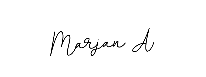 You should practise on your own different ways (BallpointsItalic-DORy9) to write your name (Marjan A) in signature. don't let someone else do it for you. Marjan A signature style 11 images and pictures png