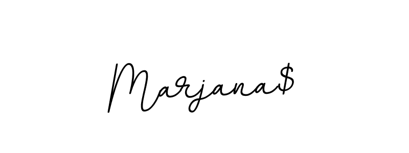 BallpointsItalic-DORy9 is a professional signature style that is perfect for those who want to add a touch of class to their signature. It is also a great choice for those who want to make their signature more unique. Get Marjana$ name to fancy signature for free. Marjana$ signature style 11 images and pictures png