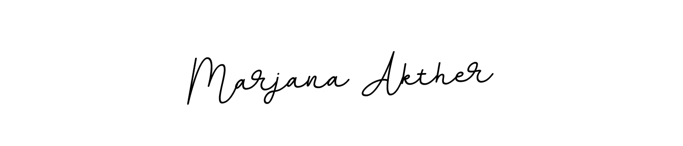 Marjana Akther stylish signature style. Best Handwritten Sign (BallpointsItalic-DORy9) for my name. Handwritten Signature Collection Ideas for my name Marjana Akther. Marjana Akther signature style 11 images and pictures png