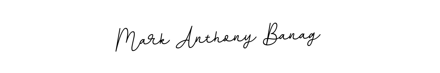 It looks lik you need a new signature style for name Mark Anthony Banag. Design unique handwritten (BallpointsItalic-DORy9) signature with our free signature maker in just a few clicks. Mark Anthony Banag signature style 11 images and pictures png