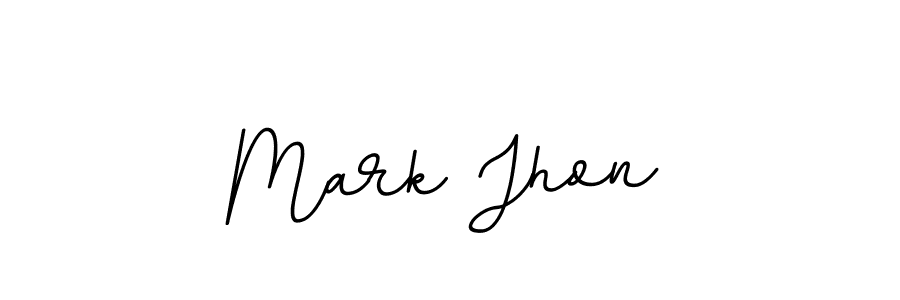 Make a beautiful signature design for name Mark Jhon. With this signature (BallpointsItalic-DORy9) style, you can create a handwritten signature for free. Mark Jhon signature style 11 images and pictures png