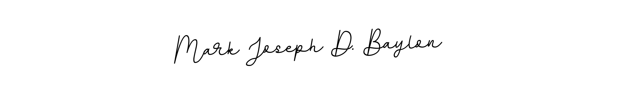 Mark Joseph D. Baylon stylish signature style. Best Handwritten Sign (BallpointsItalic-DORy9) for my name. Handwritten Signature Collection Ideas for my name Mark Joseph D. Baylon. Mark Joseph D. Baylon signature style 11 images and pictures png