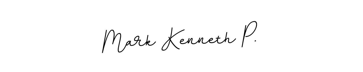 Create a beautiful signature design for name Mark Kenneth P.. With this signature (BallpointsItalic-DORy9) fonts, you can make a handwritten signature for free. Mark Kenneth P. signature style 11 images and pictures png