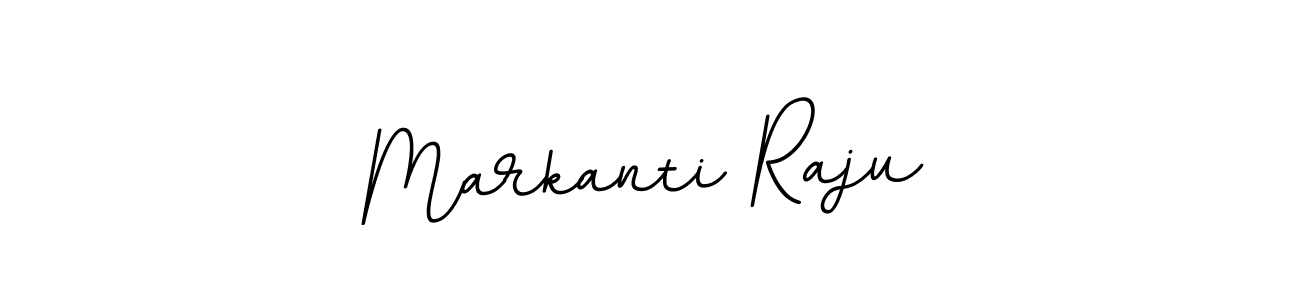 Make a beautiful signature design for name Markanti Raju. With this signature (BallpointsItalic-DORy9) style, you can create a handwritten signature for free. Markanti Raju signature style 11 images and pictures png