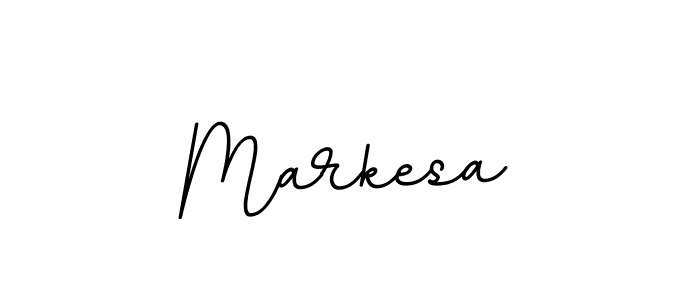 How to make Markesa name signature. Use BallpointsItalic-DORy9 style for creating short signs online. This is the latest handwritten sign. Markesa signature style 11 images and pictures png