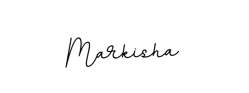 Design your own signature with our free online signature maker. With this signature software, you can create a handwritten (BallpointsItalic-DORy9) signature for name Markisha. Markisha signature style 11 images and pictures png