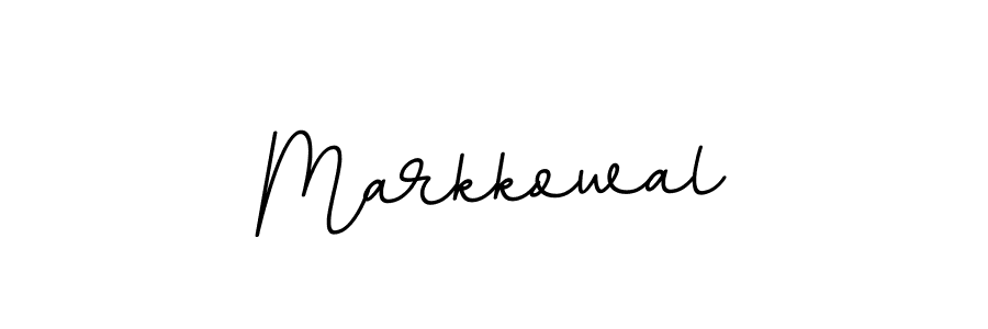Use a signature maker to create a handwritten signature online. With this signature software, you can design (BallpointsItalic-DORy9) your own signature for name Markkowal. Markkowal signature style 11 images and pictures png