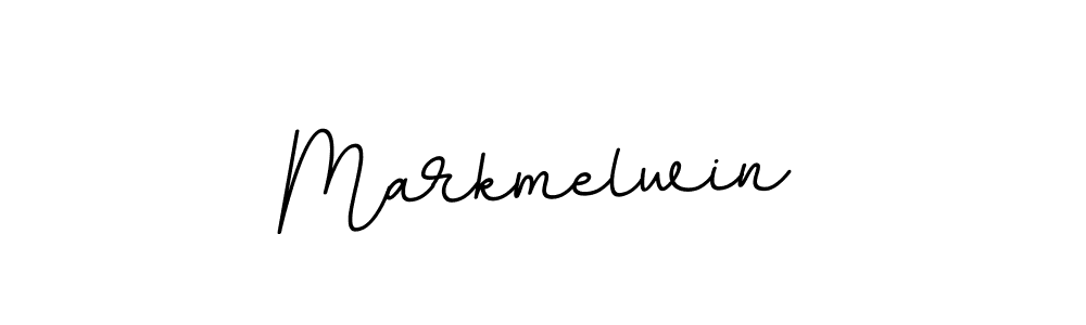 How to make Markmelwin name signature. Use BallpointsItalic-DORy9 style for creating short signs online. This is the latest handwritten sign. Markmelwin signature style 11 images and pictures png