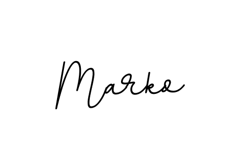 The best way (BallpointsItalic-DORy9) to make a short signature is to pick only two or three words in your name. The name Marko include a total of six letters. For converting this name. Marko signature style 11 images and pictures png