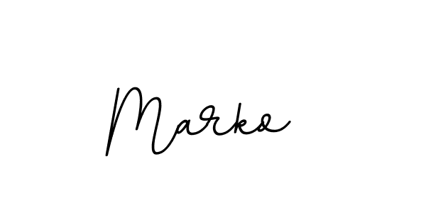 Marko  stylish signature style. Best Handwritten Sign (BallpointsItalic-DORy9) for my name. Handwritten Signature Collection Ideas for my name Marko . Marko  signature style 11 images and pictures png