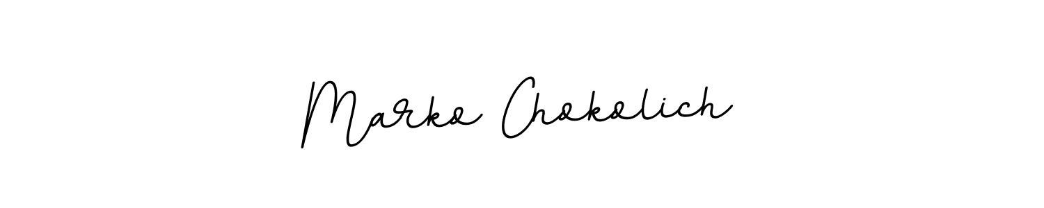 Marko Chokolich stylish signature style. Best Handwritten Sign (BallpointsItalic-DORy9) for my name. Handwritten Signature Collection Ideas for my name Marko Chokolich. Marko Chokolich signature style 11 images and pictures png