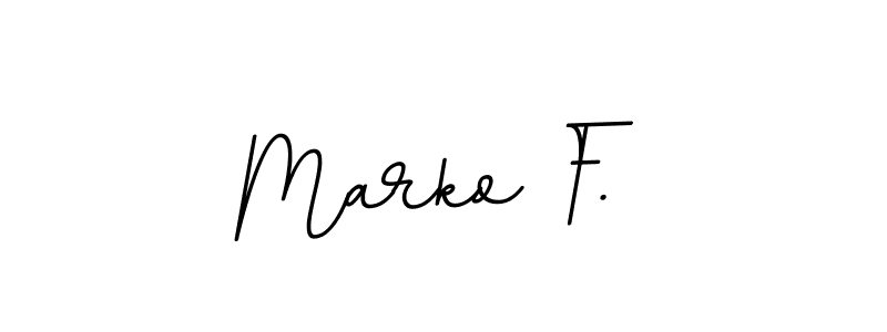 if you are searching for the best signature style for your name Marko F.. so please give up your signature search. here we have designed multiple signature styles  using BallpointsItalic-DORy9. Marko F. signature style 11 images and pictures png