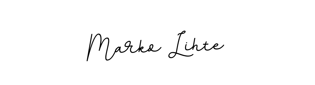 Also we have Marko Lihte name is the best signature style. Create professional handwritten signature collection using BallpointsItalic-DORy9 autograph style. Marko Lihte signature style 11 images and pictures png