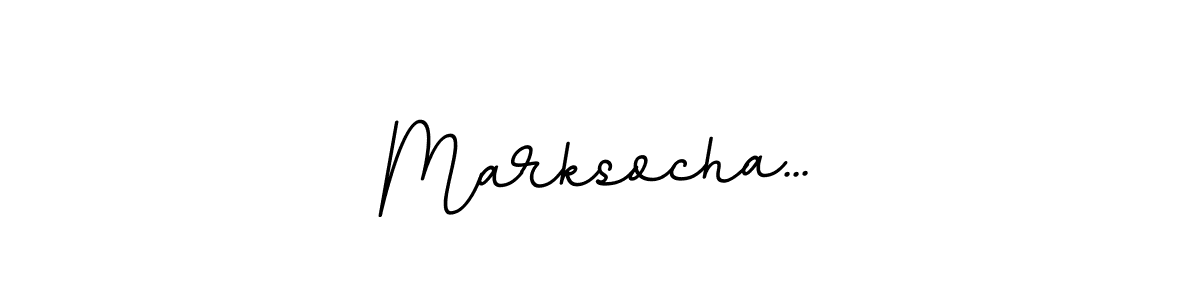 It looks lik you need a new signature style for name Marksocha.... Design unique handwritten (BallpointsItalic-DORy9) signature with our free signature maker in just a few clicks. Marksocha... signature style 11 images and pictures png