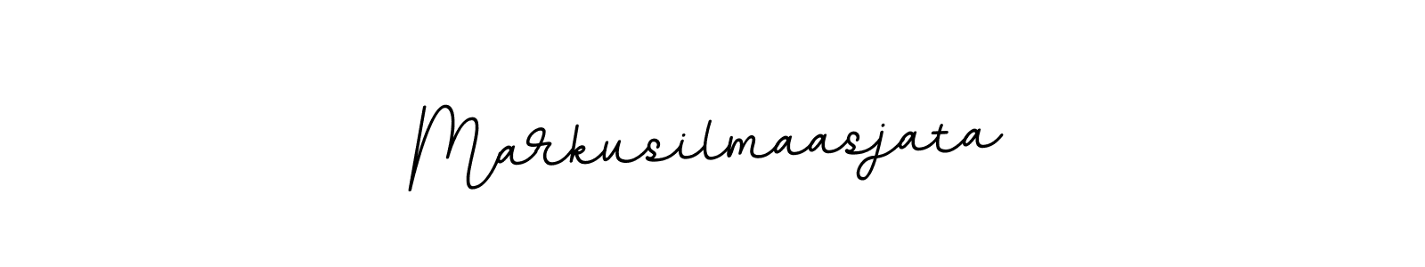 How to make Markusilmaasjata name signature. Use BallpointsItalic-DORy9 style for creating short signs online. This is the latest handwritten sign. Markusilmaasjata signature style 11 images and pictures png