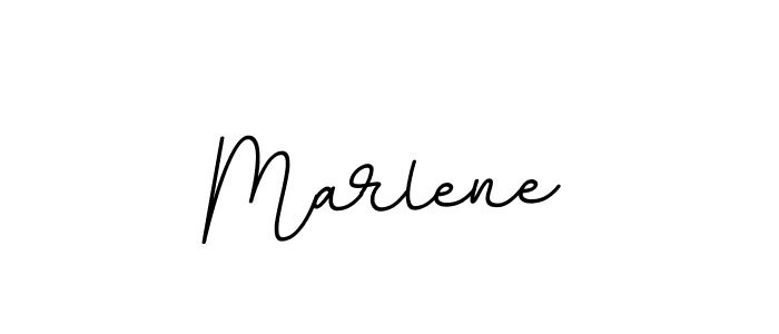 Use a signature maker to create a handwritten signature online. With this signature software, you can design (BallpointsItalic-DORy9) your own signature for name Marlene. Marlene signature style 11 images and pictures png