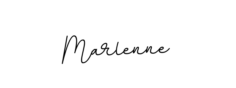 Design your own signature with our free online signature maker. With this signature software, you can create a handwritten (BallpointsItalic-DORy9) signature for name Marlenne. Marlenne signature style 11 images and pictures png