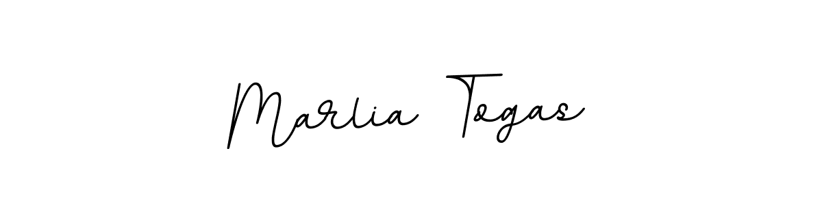 Design your own signature with our free online signature maker. With this signature software, you can create a handwritten (BallpointsItalic-DORy9) signature for name Marlia Togas. Marlia Togas signature style 11 images and pictures png