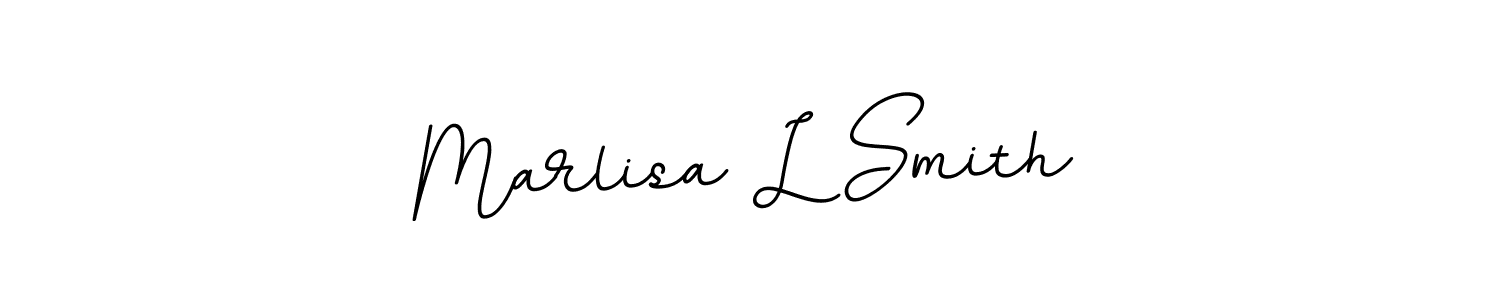 Use a signature maker to create a handwritten signature online. With this signature software, you can design (BallpointsItalic-DORy9) your own signature for name Marlisa L Smith. Marlisa L Smith signature style 11 images and pictures png