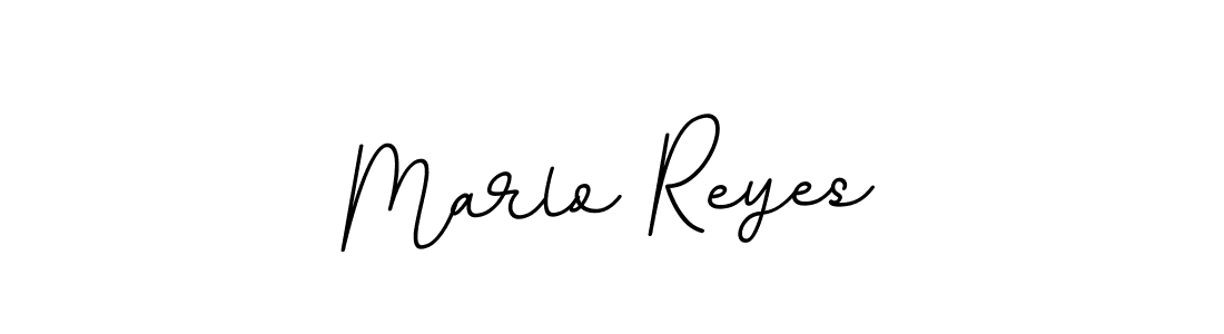 How to make Marlo Reyes name signature. Use BallpointsItalic-DORy9 style for creating short signs online. This is the latest handwritten sign. Marlo Reyes signature style 11 images and pictures png