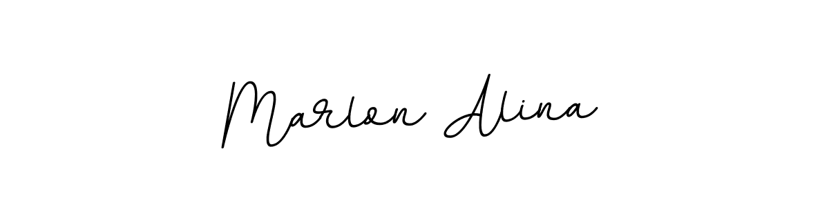 How to Draw Marlon Alina signature style? BallpointsItalic-DORy9 is a latest design signature styles for name Marlon Alina. Marlon Alina signature style 11 images and pictures png